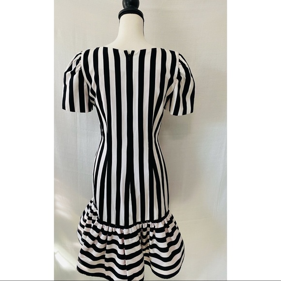 Rare Find 80s Morton Myles For The Warrens Black & White Sequins Party  Dress. - Picture 3 of 7